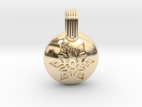 Snow in 14k Gold Plated Brass