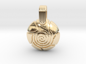 Spiral in 14k Gold Plated Brass