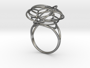 FLOWER OF LIFE Ring Nº2 in Polished Silver