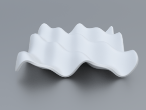Mathematical Function 6 in White Processed Versatile Plastic