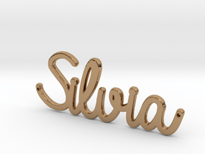 Silvia Pendant  in Polished Brass