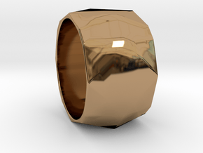 CODE: WP36 - RING SIZE 7 in Polished Brass