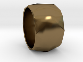 CODE: WP36 - RING SIZE 7 in Polished Bronze