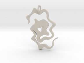 Abstract Pendant in Natural Sandstone