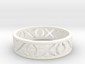 Size 7 Xoxo Ring A in White Processed Versatile Plastic