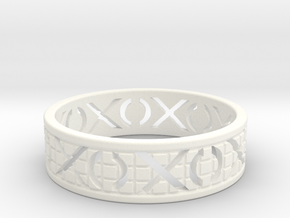 Size 12 Xoxo Ring A in White Processed Versatile Plastic