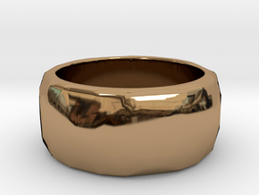 CODE: WP62 - RING SIZE 7 in Polished Brass