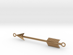 Arrow Pendant in Polished Brass