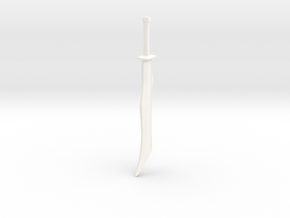 Kata Sword in White Processed Versatile Plastic