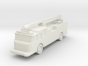 1:285 Pierce Impel Pumper with Squirt in White Natural Versatile Plastic: 6mm