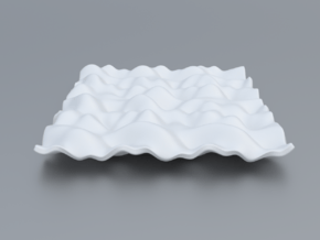 Mathematical Function 8 in White Processed Versatile Plastic