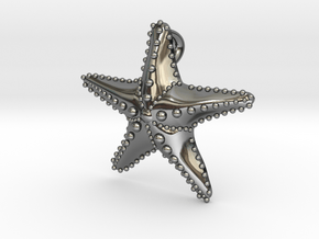  Starfish in Fine Detail Polished Silver