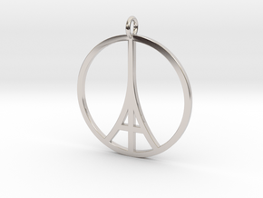 Paris Peace Pendant in Platinum