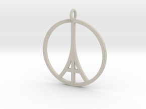 Paris Peace Pendant in Natural Sandstone