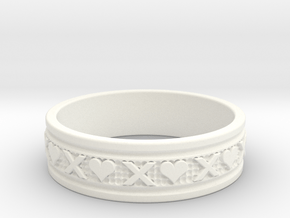 Size 9 Xoxo Ring B in White Processed Versatile Plastic