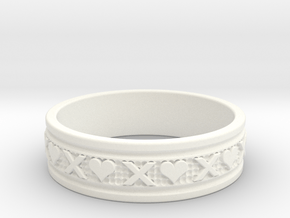 Size 11 Xoxo Ring B in White Processed Versatile Plastic