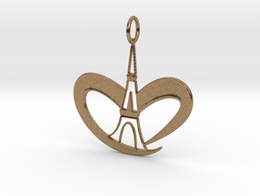 Love Paris - Eiffel Tower in Natural Brass