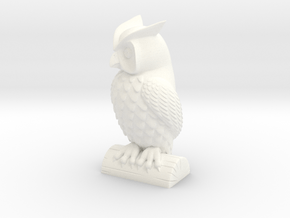 Owl statue  in White Processed Versatile Plastic