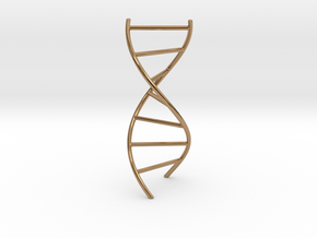 DNA Pendant in Polished Brass