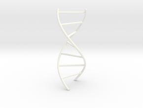 DNA Pendant in White Processed Versatile Plastic