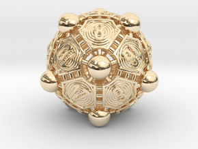 Nucleus D20 in 14K Yellow Gold