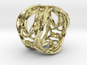Ring Elegance - for royalty in 18k Gold Plated Brass