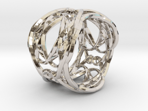 Ring Elegance - for royalty in Rhodium Plated Brass