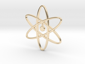 Atom Pendant in 14K Yellow Gold