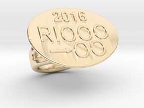 Rio 2016 Ring 14 - Italian Size 14 in 14K Yellow Gold