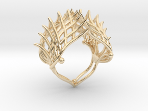 Ring The Iroquois\ knuckle / size 6 US    (16,5 mm in 14k Gold Plated Brass