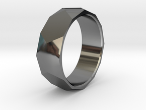 CODE WP6S - RING SIZE 7 in Fine Detail Polished Silver