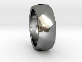 CODE: WP8RS - RING SIZE 7 in Fine Detail Polished Silver