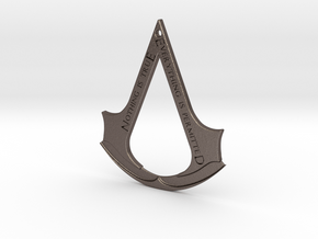 Assassin's creed logo-bottle opener (with hole) in Polished Bronzed Silver Steel