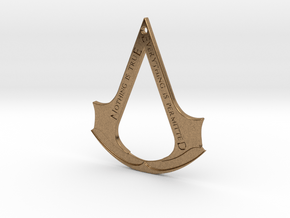 Assassin's creed logo-bottle opener (with hole) in Natural Brass