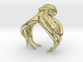 Cthulhu Ring in 18k Gold Plated Brass