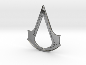 Assassin's creed logo-bottle opener (with hole) in Fine Detail Polished Silver