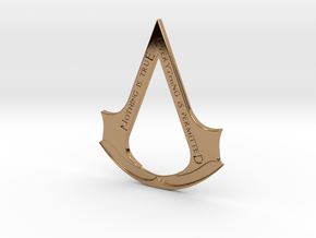 Assassin's creed logo-bottle opener  in Polished Brass