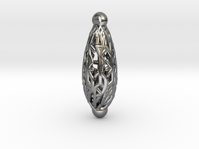 Radici, pendant in Fine Detail Polished Silver