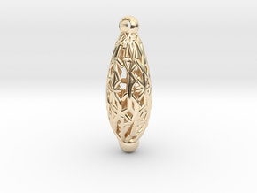 Radici, pendant in 14k Gold Plated Brass