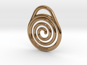 DRAW pendant - hypnotize in Polished Brass