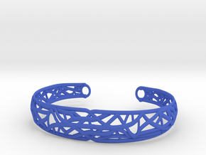 Radici Bracelet, Open M 60 mm in Blue Processed Versatile Plastic