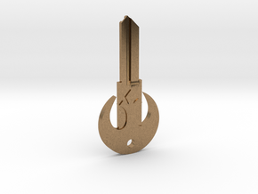 Rebel House Key Blank - KW1/66 in Natural Brass