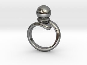 Fine Ring 23 - Italian Size 23 in Fine Detail Polished Silver