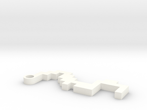 Maze Pendant 5 in White Processed Versatile Plastic