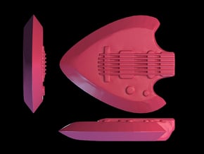 Guitar Pick 8mm in Pink Processed Versatile Plastic