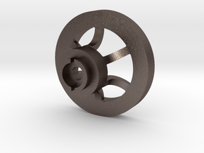 1/16 Idler wheel  E-100 part 1 in Polished Bronzed Silver Steel