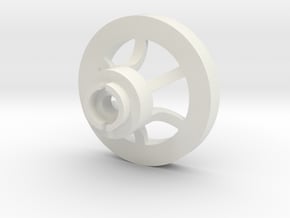 1/16 Idler wheel  E-100 part 1 in White Natural Versatile Plastic