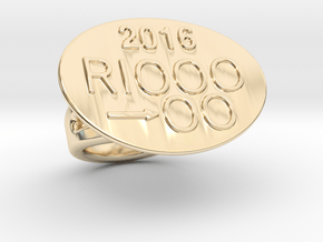 Rio 2016 Ring 15 - Italian Size 15 in 14K Yellow Gold