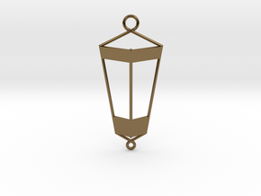 Lantern Pendant in Polished Bronze