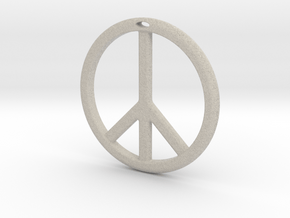 Peace Symbol in Natural Sandstone